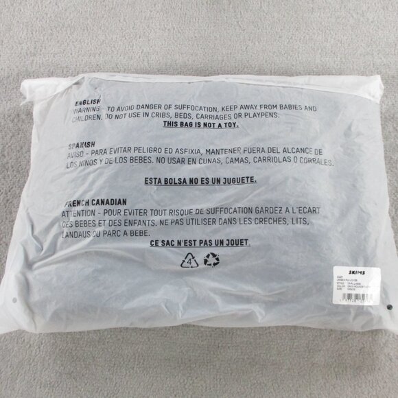 SKIMS Cozy Unisex Pullover Size XXS/XS Onyx Houndstooth Teddy Comfy Soft NWT - Picture 3 of 5